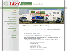 Tablet Screenshot of frey-elektromaschinenbau.de